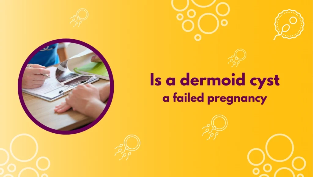 Is a dermoid cyst a failed pregnancy